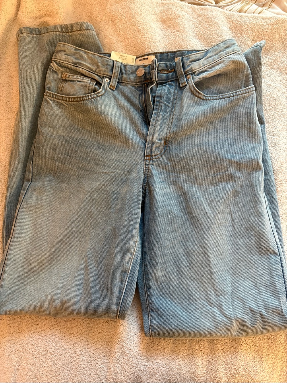 Cotton On Light Blue Relaxed Fit Men's Jeans